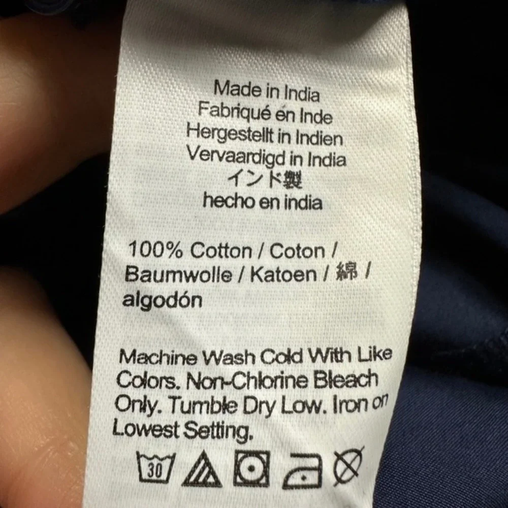 NWT Madewell‎ Navy Blue Tie-Waist Midi Shirtdress 10 Classic Preppy Minimalist - Picture 10 of 10